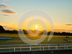 Sunset at Ballinrobe Racecourse, county Mayo Ireland