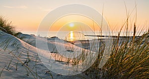 Sunset at the Baltic Sea Beach