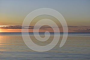 Sunset in the baltics at September