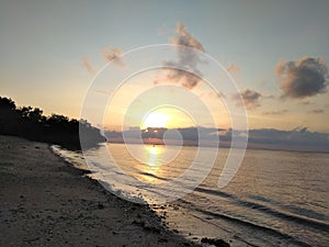 sunset in baluran national park