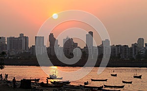 Sunset at Bandra in Mumbai