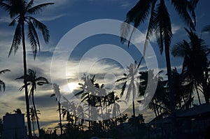 Sunset at Bantayan Island, Cebu, Philippines photo