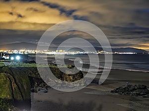 Sunset at Barreiros coast photo