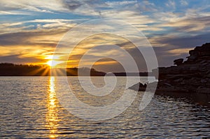 Sunset At Barren River Lake