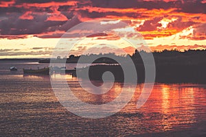 Sunset on the Bay of Puck