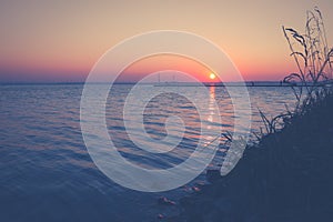 Sunset on the Bay of Puck