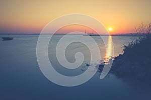 Sunset on the Bay of Puck