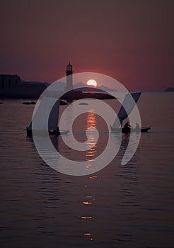 Sunset in the Bay of Vigo photo