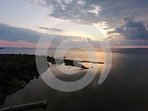 Sunset at Bayfront Park in Daphne, Alabama