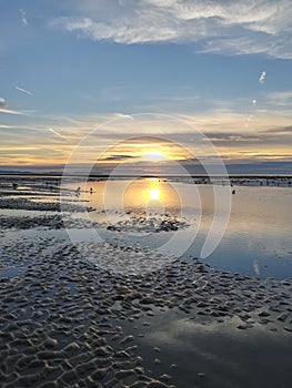 Sunset on the beach