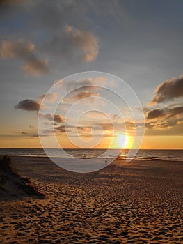 Sunset on the beach