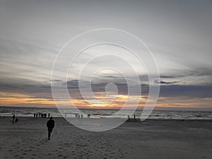 Sunset on the beach