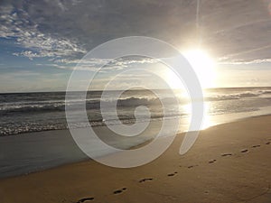 Sunset on a beach of Acapulco â€“ Mexico