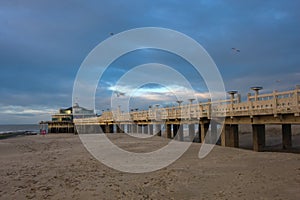 Beach in Blankenberge, Belgium