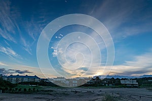 Sunset at the beach of Carilo