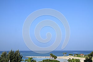 Sunset beach in Chatan, Okinawa