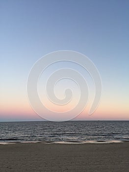 Sunset on the beach - uruguai photo