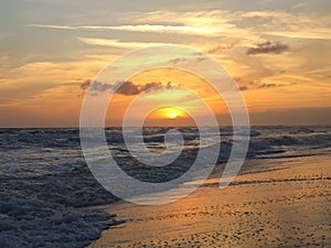 Sunset Beach ocean waves sky wave water clouds