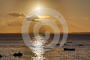 Sunset on the beach - Salvador da Bahia, Brazil