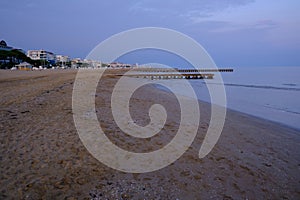 The sea coast near Lido di Jesolo photo