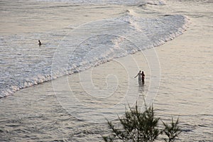 Sunset Beach waves - ItapirubÃ¡ Imbituba - Santa Catarina - Brasil