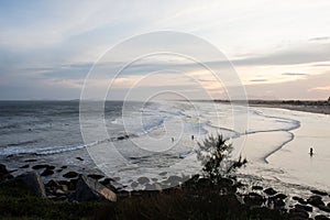 Sunset Beach waves - ItapirubÃ¡ Imbituba - Santa Catarina - Brasil