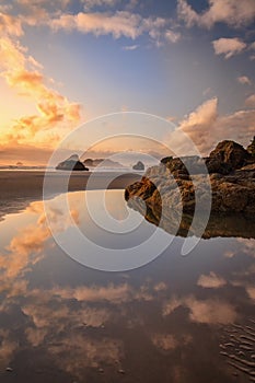 Sunset at a Beautiful Northern California Beach