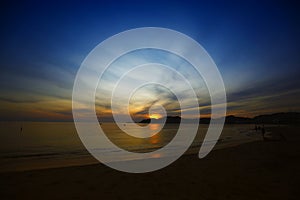 When the sunset begin