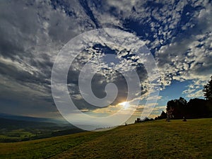 Sunset in Bezmiechowa