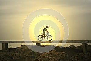 Sunset bicycle