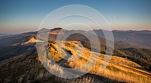 Sunset in Bieszczady Mountains, Poland