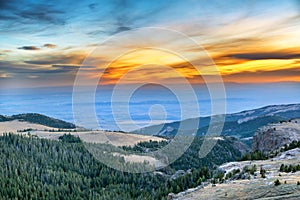 Sunset from the Bighorn Mountains