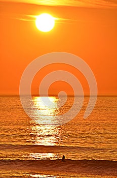 Sunset at Blouberg beach