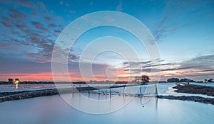 Sunset Bluehours sky