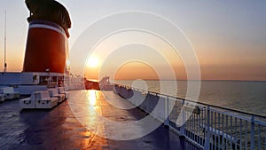 Sunset on board the ferry