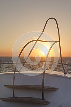 Sunset from Boat - Red Sea