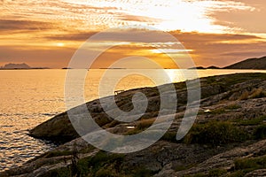 Sunset at Bodo, Norway photo