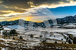 Sunset in Boulder, Colorado