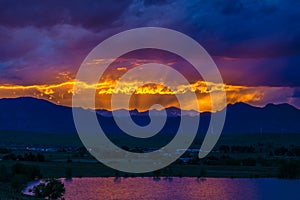 Sunset in Boulder, Colorado