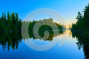 Sunset, brule lake