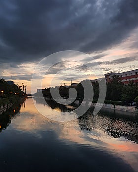 Bucharest sunset