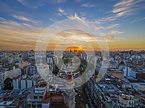 Sunset in Buenos Aires