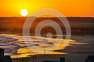 Sunset in Cabo Polonio, Uruguay photo