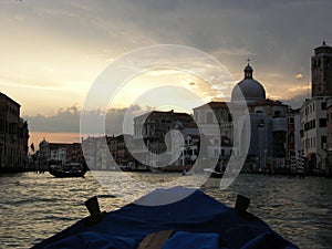 Sunset canal grande