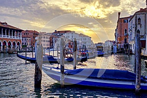 Sunset in Canal Grande
