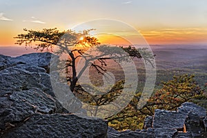 Sunset At Cheaha Overlook 1