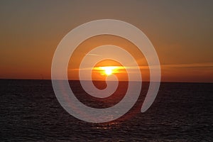 Sunset at chesil beach.