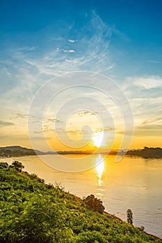 Sunset at Chiang Khan, Loei Province, Thailand