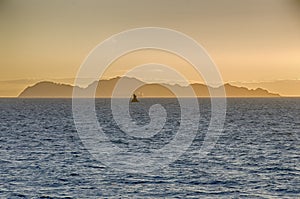 Sunset on the Cies Islands