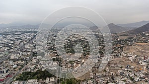 Sunset in the city of Lima